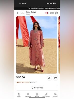 Rang rasiya dress